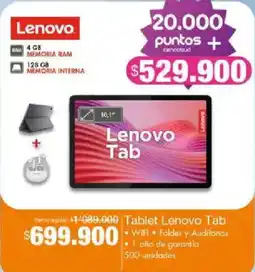 Jumbo Lenovo Tablet Lenovo Tab oferta