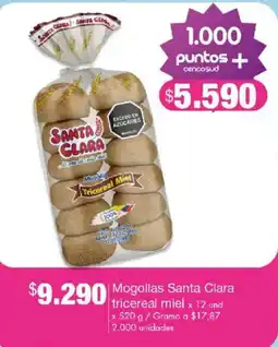 Jumbo Mogollas Santa Clara tricereal miel oferta