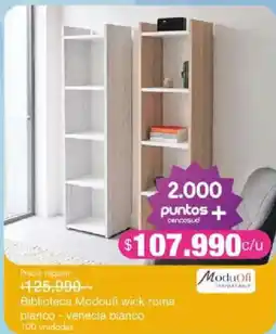 Jumbo Modoufi biblioteca wick roma blanco - venecia blanco oferta
