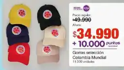 Jumbo Gorras selección Colombia Mundial oferta