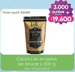 Jumbo Cacao Lok en polvo oferta