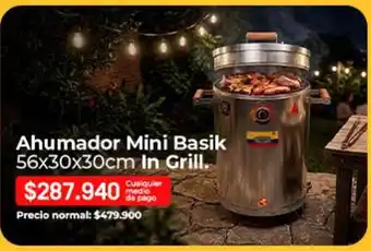 Pago - ahumador mini basik 56x30x30cm in grill