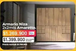 Easy Pago - armario niza 2x2mts amaretto oferta