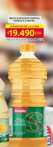 Ara Sonelo mezcla de aceites vegetales comestibles oferta