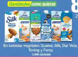 Jumbo Bebidas vegetales Quaker, Silk, Dar Vida, Toning y Forza oferta