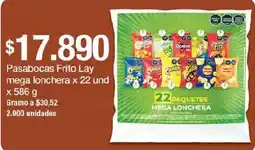 Jumbo Pasabocas Frito Lay mega lonchera oferta