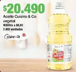 Jumbo Cuisine & Co aceite cocina vegetal oferta