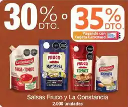 Jumbo Salsas Fruco y La Constancia oferta