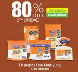 Jumbo En arepas Don Maíz yuca oferta