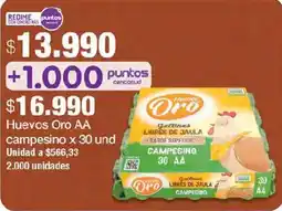 Jumbo Huevos Oro AA oferta