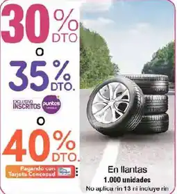 Jumbo En llantas oferta