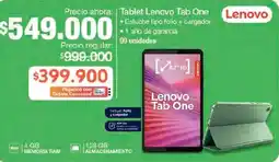 Jumbo Lenovo Tablet Lenovo Tab One oferta