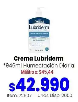MercaTodo Lubriderm crema humectación diaria oferta