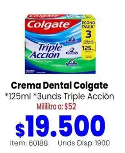 MercaTodo Colgate Crema Dental Triple Acción oferta