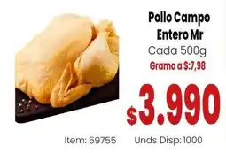 MercaTodo Pollo Campo Entero Mr oferta