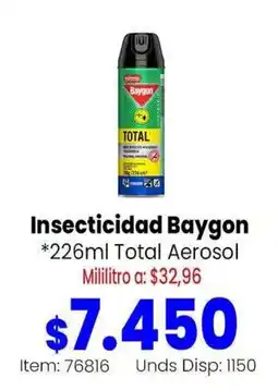 MercaTodo Baygon insecticidad total aerosol oferta