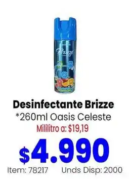 MercaTodo Brizze Desinfectante Oasis Celeste oferta