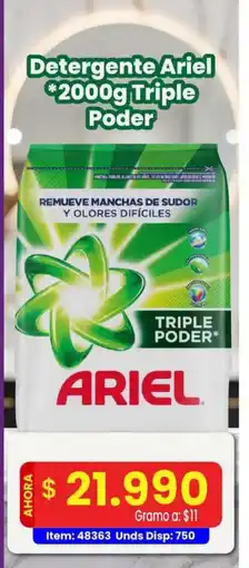 MercaTodo Detergente Ariel Triple Poder oferta