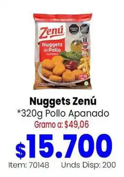 MercaTodo Zenú Nuggets de Pollo Apanados oferta
