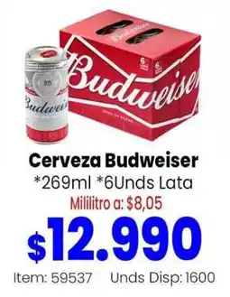 MercaTodo Cerveza Budweiser oferta