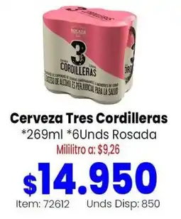 MercaTodo Cerveza Tres Cordilleras oferta