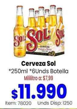 MercaTodo Cerveza Sol oferta