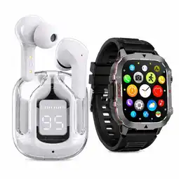 Falabella Combo reloj inteligente C30 Pro Militar + Audífonos de regalo oferta