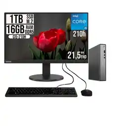 Falabella PC ThinkCentre Neo 50Q G5 Core i5 210H 16GB RAM 1TB SSD Monitor 21.5” oferta