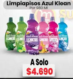Supermío Azul Klean limpiapisos oferta