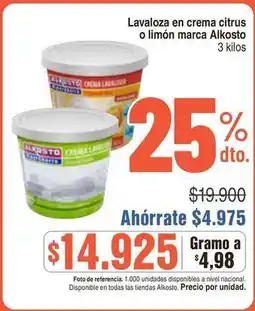 Alkosto Alkosto - lavaloza en crema citrus oferta