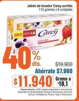 Alkosto Carey - jabón de tocador oferta