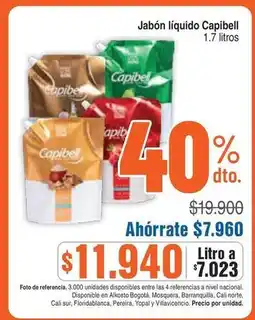 Alkosto Capibell - jabón líquido oferta