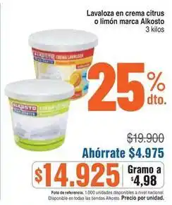 Alkosto - lavaloza en crema