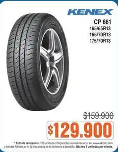 Alkosto Kenex - cp 661 165/65r13 165/70r13 175/70r13 oferta