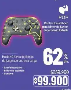 Alkosto Control - inalambrico para nintendo switch super mario estrella oferta