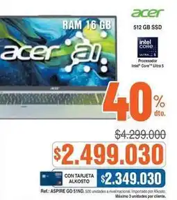 Alkosto Acer - aspire go 51nd oferta