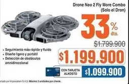 Alkosto Neo - drone 2 fly more combo oferta
