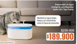 Alkosto More - dispensador de agua inteligente para mascotas hydro 2.8 l tipo fuente oferta
