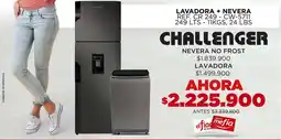 Flamingo Challenger lavadora + nevera oferta
