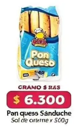 El Cámbulo Goll pan queso sánduche oferta