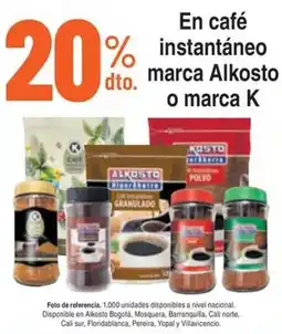 Alkosto Alkosto café instantáneo oferta
