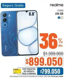 Alkosto realme C100X oferta