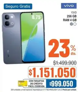 Alkosto vivo Y31D oferta
