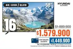 Alkosto Hyundai electronics tv 58" oferta
