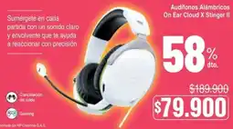 Alkosto Audifonos Alámbricos On Ear Cloud X Stinger II oferta