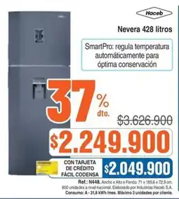 Alkosto Haceb nevera 428 litros oferta
