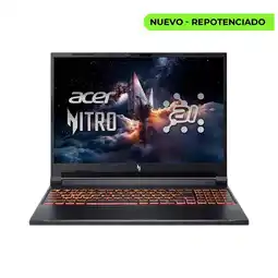 Falabella PORTATIL GAMER NITRO V16 AI/ RYZEN 7 260/ RTX 5070 8GB/ 16 WUXGA 180HZ/ RAM 32GB SSD 1TB oferta
