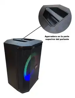 Falabella Parlante Bluetooth Portátil 8 Pulgadas Karaoke LED oferta