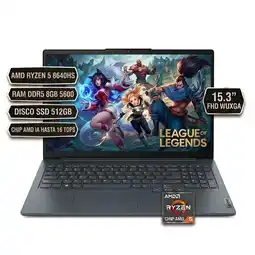 Falabella PORTATIL 15AHP10, AMD RYZEN 5 8640HS, CHIP AMD IA, RAM DDR5 8GB 5600, SSD 512GB 15.3FHD AZUL oferta