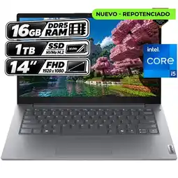 Falabella PORTÁTIL V14 G5 IRL - INTEL CORE 5 210H - 16GB RAM - 1TB SSD - 14 FHD - GRIS LUNA oferta